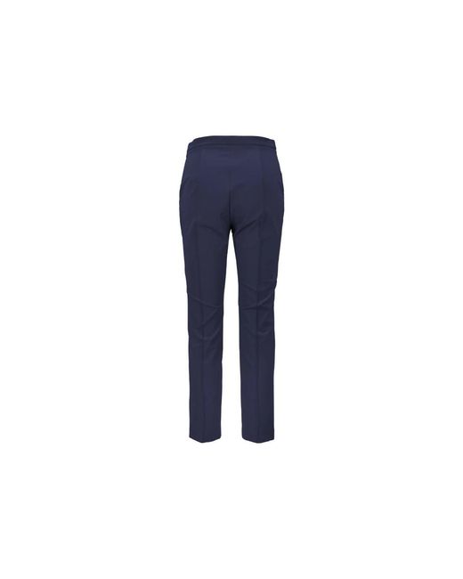 Elisabetta Franchi Blue Slim-Fit Trousers