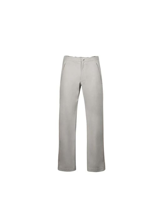 Moorer Gray Straight Trousers for men