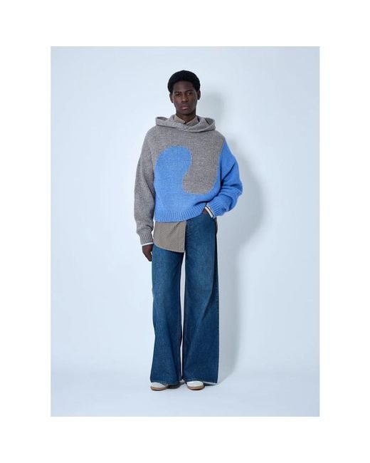 ERL Blue Hoodies for men