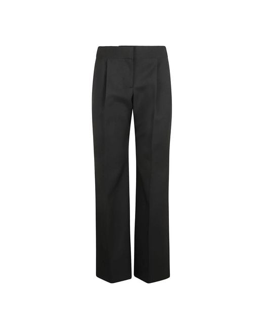 McQueen Black Straight Trousers