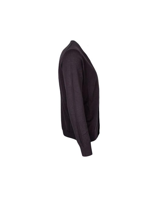 Kangra Truien & Vesten ,Bruin ,Katoen Slim Fit Cardigan Van Katoen En Linnen in het Blue voor heren