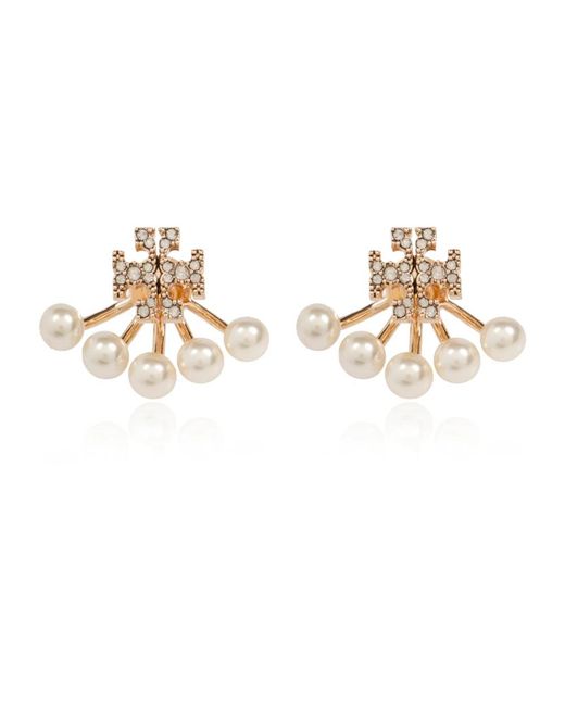 Tory Burch Metallic Brass Earrings