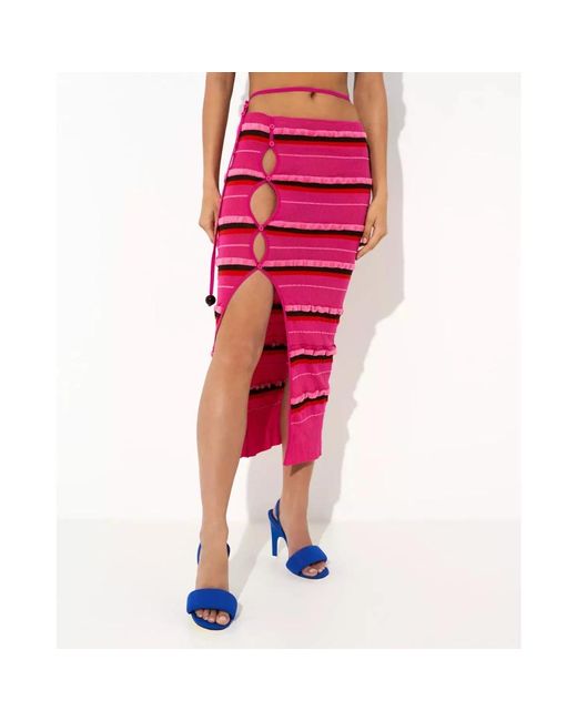 Jacquemus Red Midi Skirts