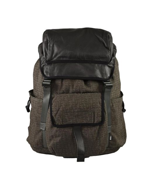 DIESEL Black Backpacks for men