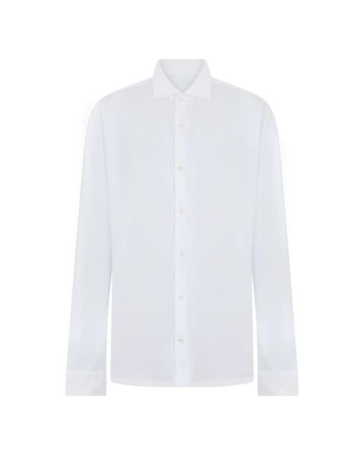 Fedeli White Casual Shirts for men