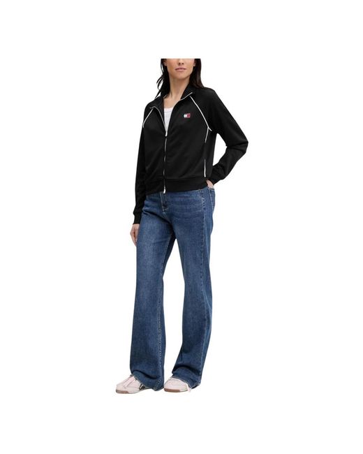 Tommy Hilfiger Interlock Knit Track Jacket in het Black