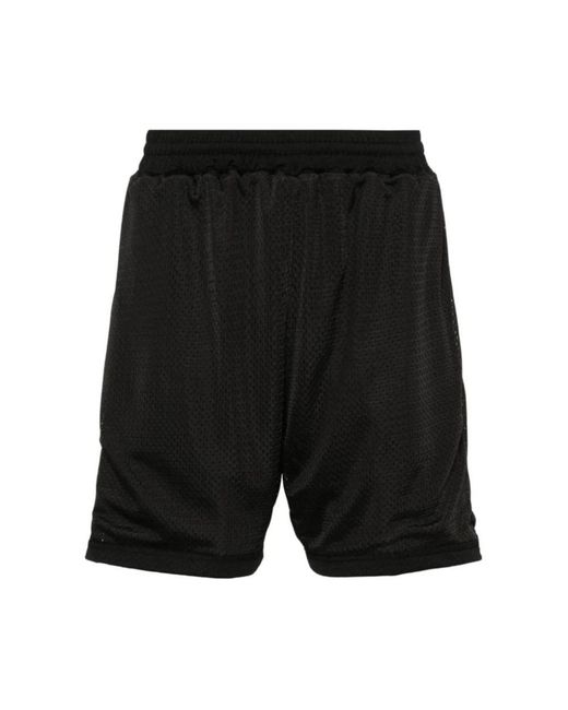 Represent Korte Broeken ,Zwart ,Polyester Zwarte Geperforeerde Weef Shorts in het Black voor heren