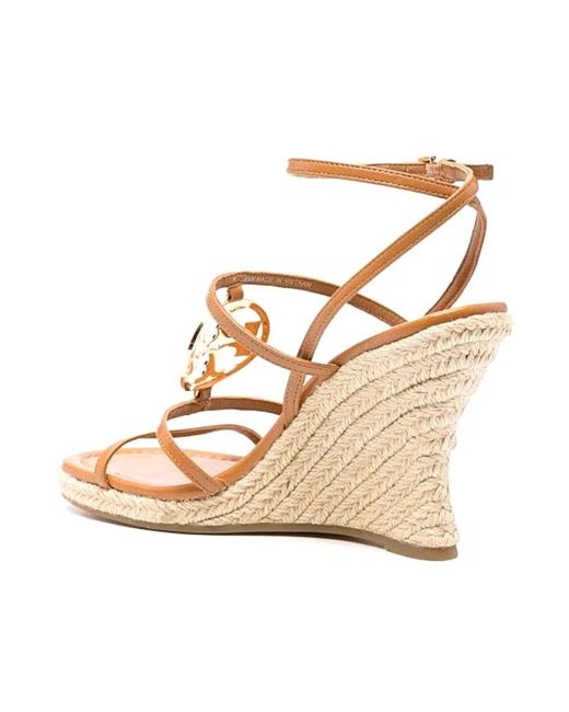 Tory Burch Metallic Wedges