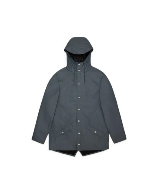 Rains Blue Rain Jackets