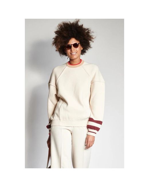Mrz White Round-Neck Knitwear