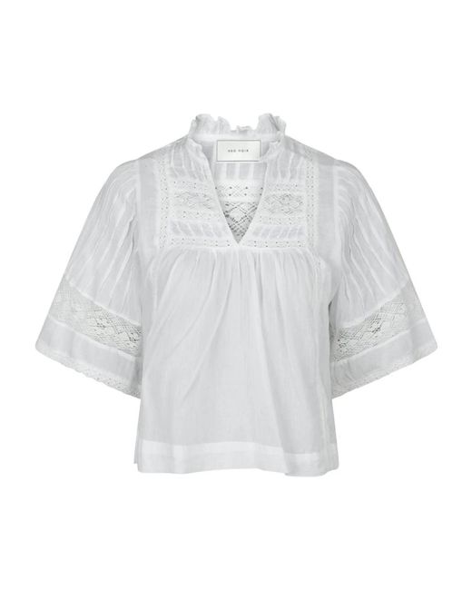 Neo Noir Gray Blouses