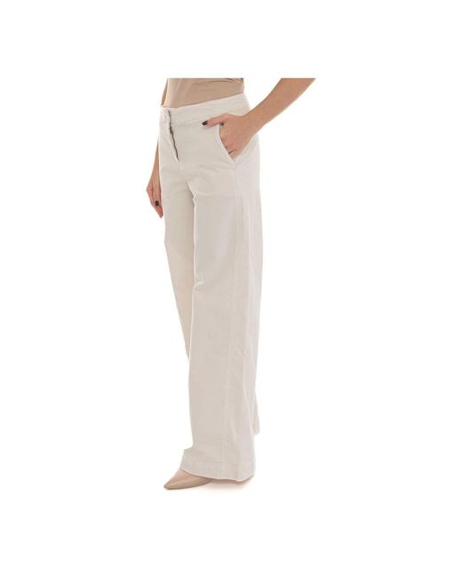 Wide Trousers HUGO de color Natural