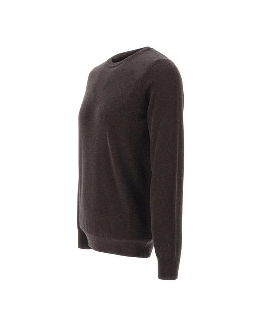 Kangra Black Round-Neck Knitwear for men