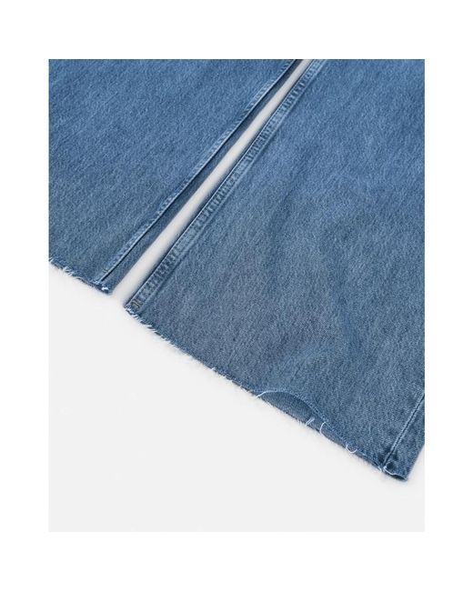 Anine Bing Blue Blaue gewaschene denim jeans