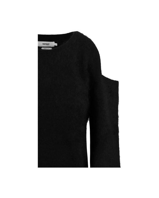 Not Shy Black Cashmere Knitwear