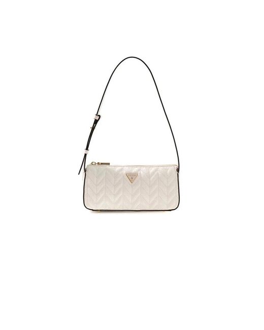 Guess White Shoulder Bags