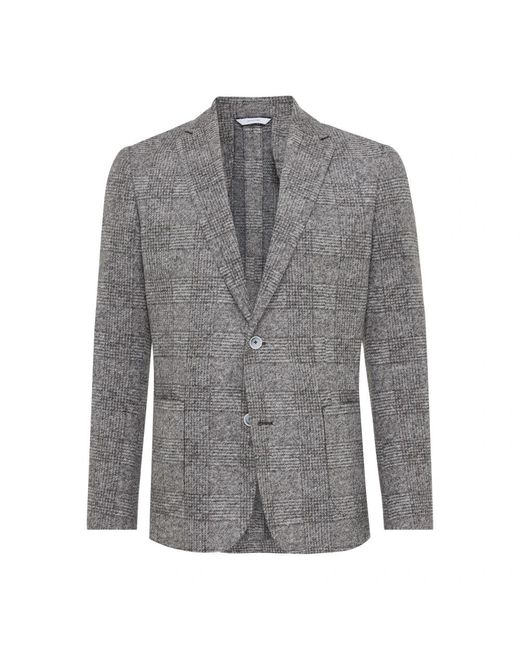 Gentiluomo Jassen ,Bruin ,Klassieke Blazer in het Gray voor heren