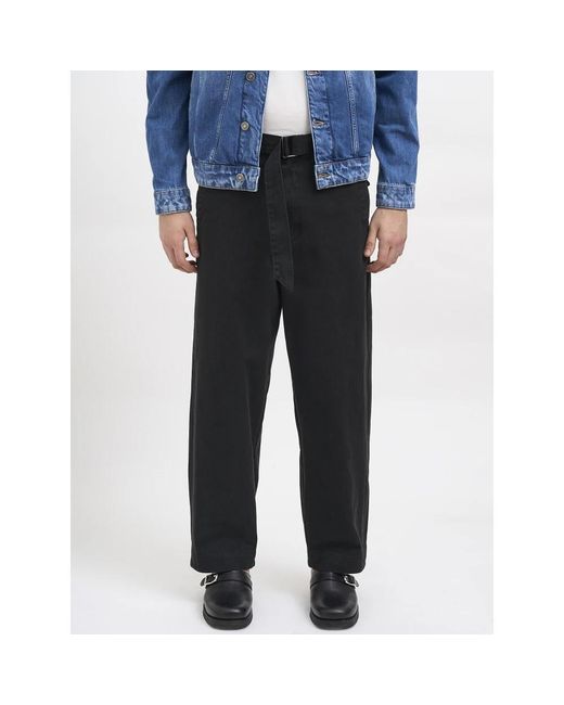 Entire studios Black Wide Trousers for men