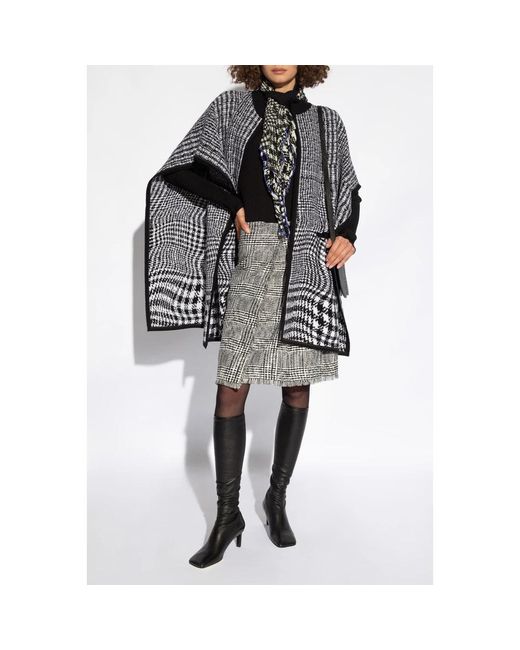 Burberry Truien & Vesten ,Zwart ,Turtleneck Met Zijden Sjaal in het Black