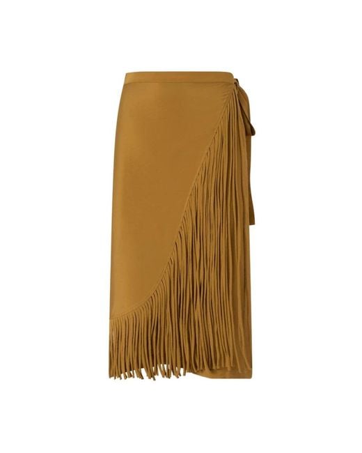 Pinko Brown Midi Skirts