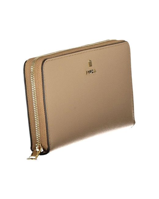 Furla Accessoires ,Camelia Xl Zip Around Portemonnee in het Natural