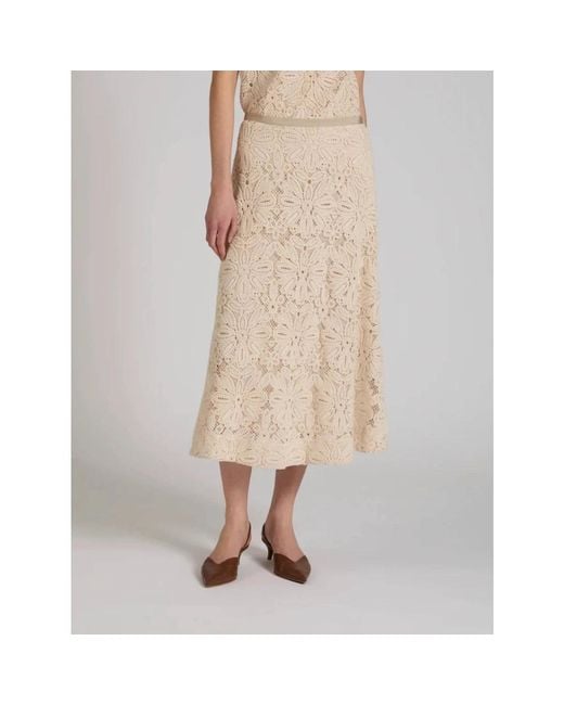 Incotex Natural Midi Skirts