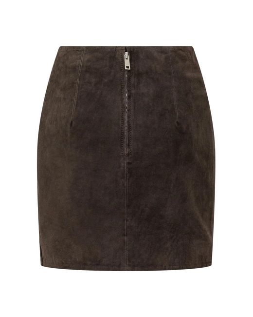 ROTATE BIRGER CHRISTENSEN Black Leather Skirts