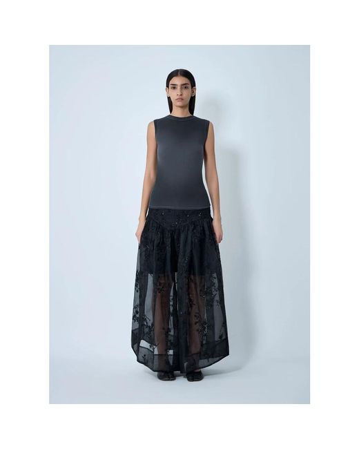 Ganni Blue Maxi Skirts