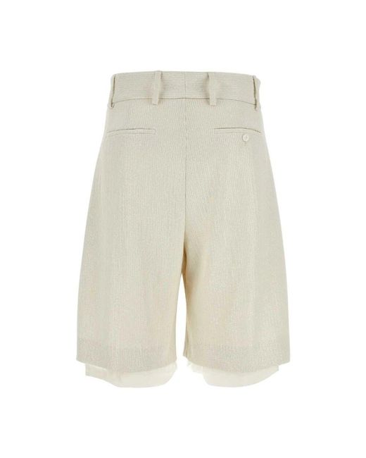 Amiri Stretch-bermuda-shorts aus elfenbein-polyester in Natural für Herren