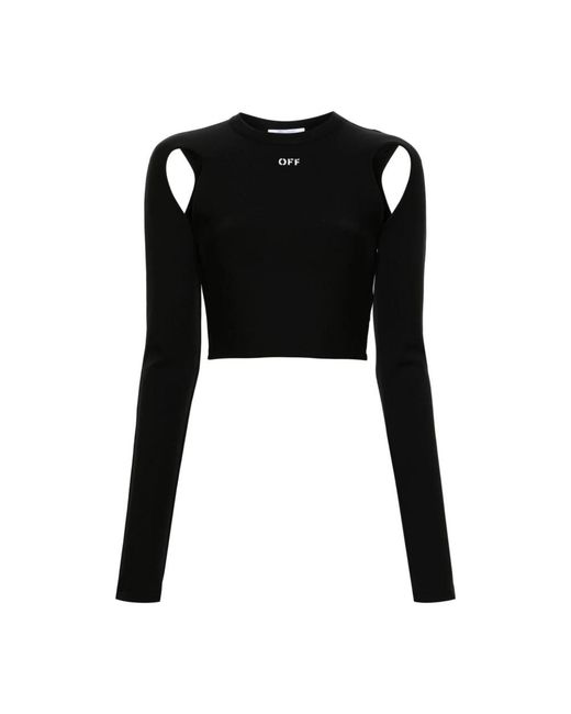 Off-White c/o Virgil Abloh Stijlvolle Witte Blouse in het Black