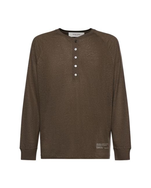 Golden Goose Deluxe Brand Brown Long Sleeve Tops for men