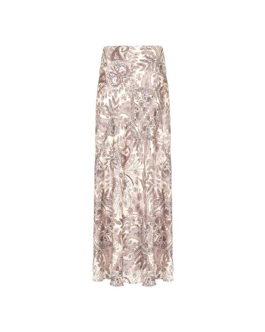 Maxi Skirts Soallure de color Natural