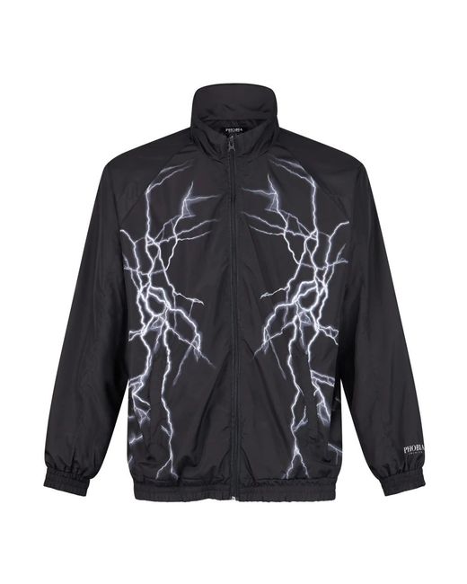 PHOBIA ARCHIVE Lightning Tracksuit Jacket in het Blue voor heren