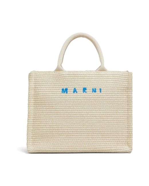 Tote Bags di Marni in Natural da Uomo