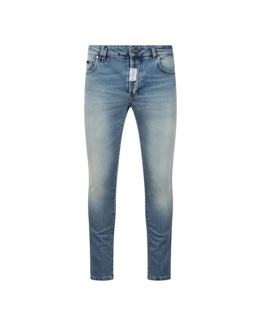 Philipp Plein Blue Skinny Jeans for men