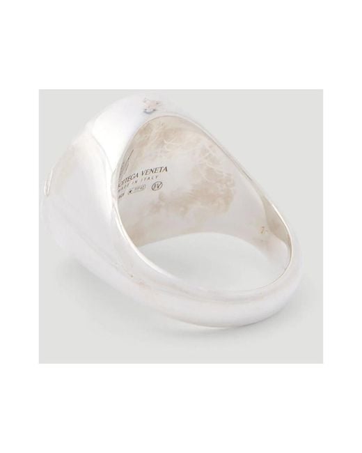 Bottega Veneta White Rings