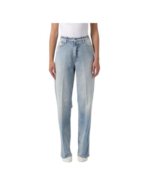 Dondup Blue Loose Fit Jeans