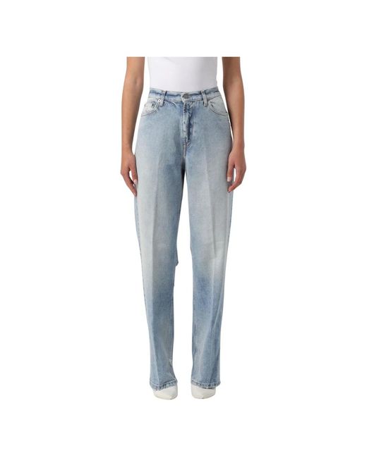 Dondup Blue Loose Fit Jeans