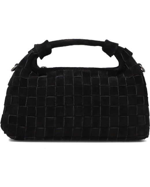Nunoo Black Mini Dandy Braid Schultertasche