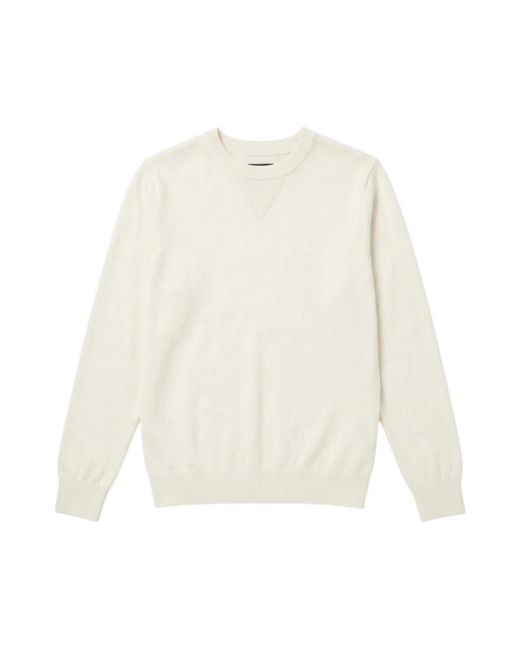 John Richmond White Round-Neck Knitwear for men