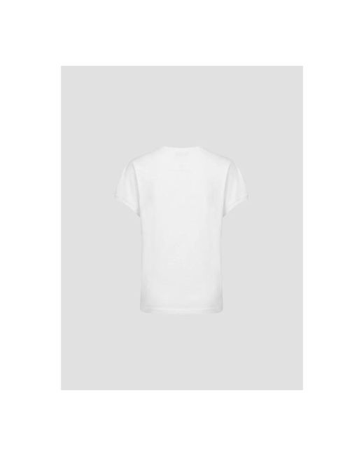 MM6 by Maison Margiela White T-Shirts
