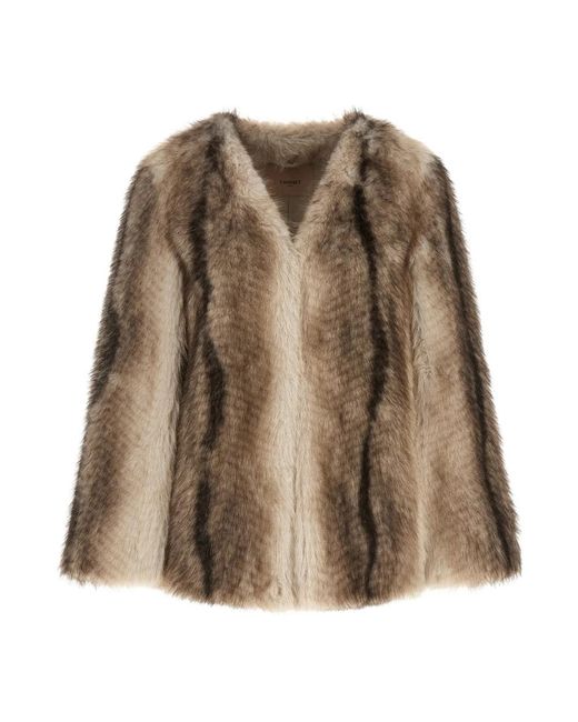 Twinset Hood Jacket in het Brown