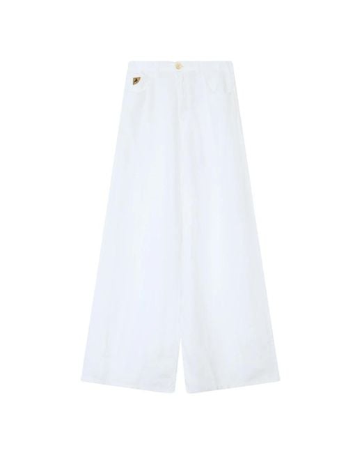 Lois White Wide Trousers