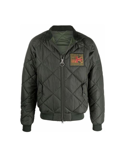 Barbour Jassen ,Groen ,Katoen Merchant Gewatteerd Jack in het Green voor heren