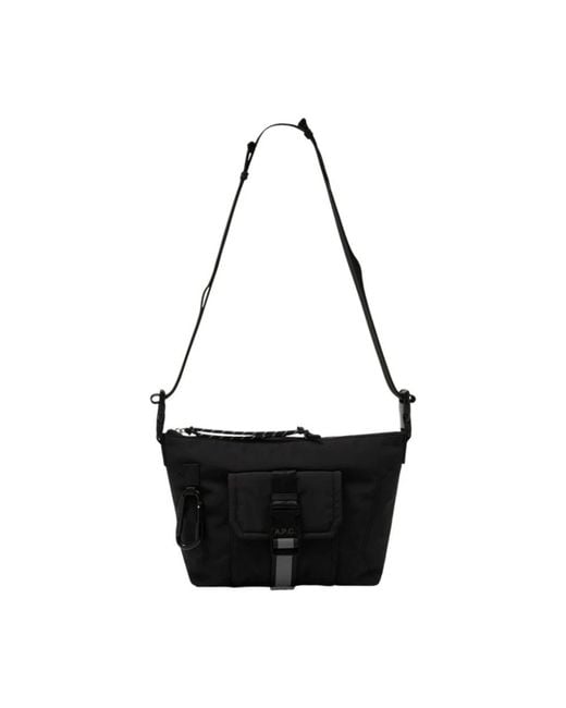 A.P.C. Black Cross Body Bags for men