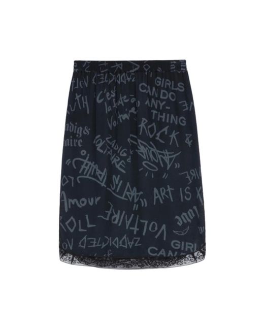 Zadig & Voltaire Blue Short Skirts