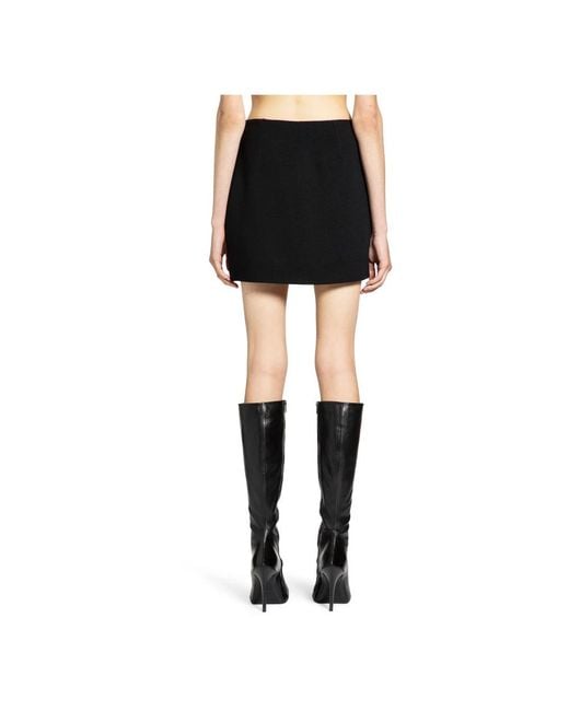 Versace Black Short Skirts