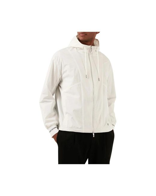 Armani Exchange White Light Jackets for men