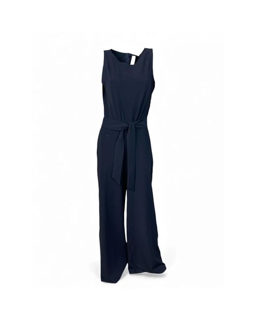 JAPANTKY Jumpsuits & Playsuits ,Blauw ,Leer Jinae Stretch Overall Jumpsuit in het Blue