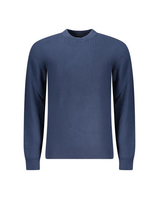 Boss Blue Round-Neck Knitwear for men